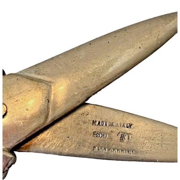 Vintage‎ 800 Silver Italy Fratelli Coppini Pan Grape Cherub Shear Scissors 64 GR - Picture 4 of 5